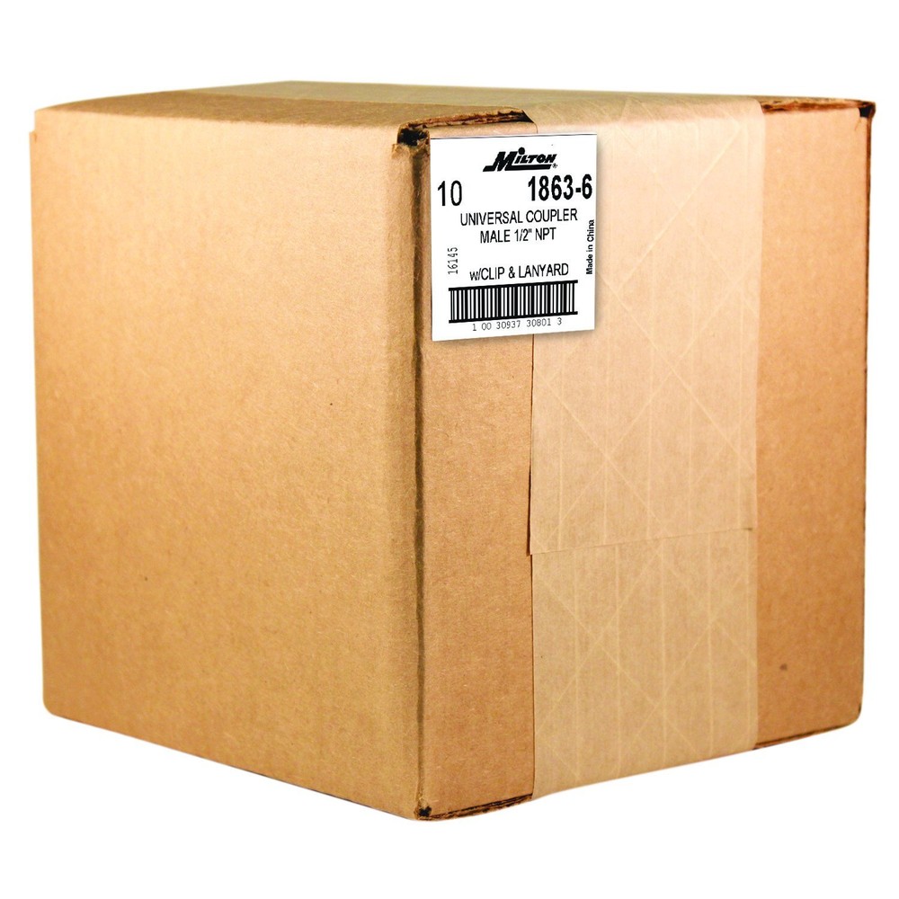 Milton 1863-6 1/2" MNPT Twist Lock Universal Coupler
