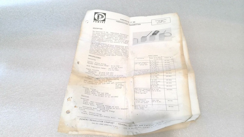 SIEMENS POWERS 184-0084 TEMPERATURE TRANSMITTER, RANGE: 35-135