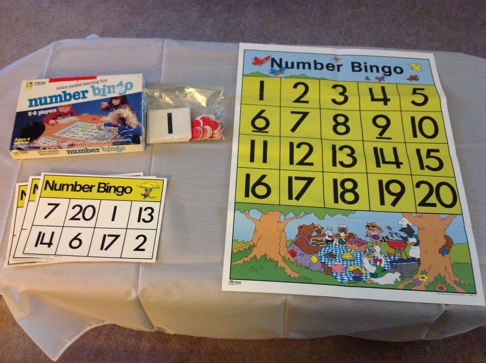 Classroom Number Bingo Game