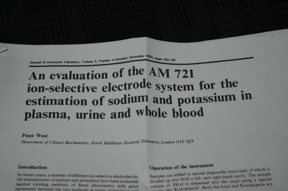 Vintage Applied Medical AM-721 Ion Selective Electrode System