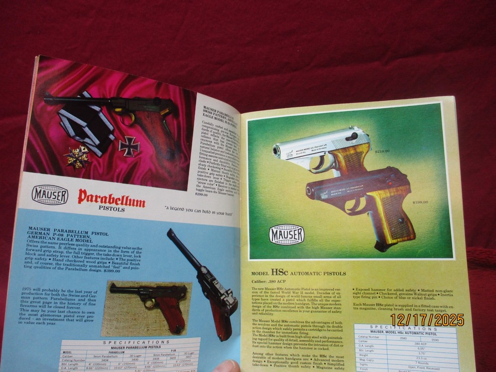 1975 INTERARMS High-End Catalog, Original
