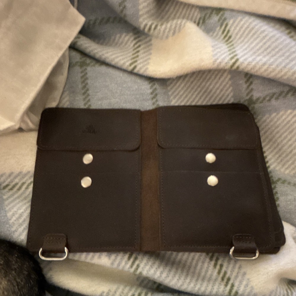 Thread & Maple Leather Case Chocolate Knitting Organizer Pages (Small)