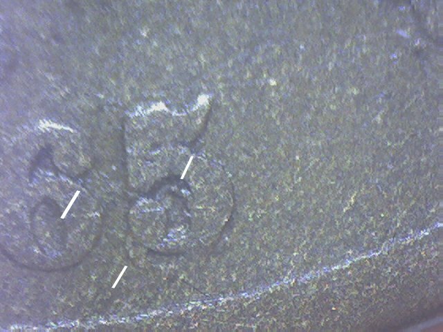 1865 2 CENT RARE RE-CUT DATE TO7