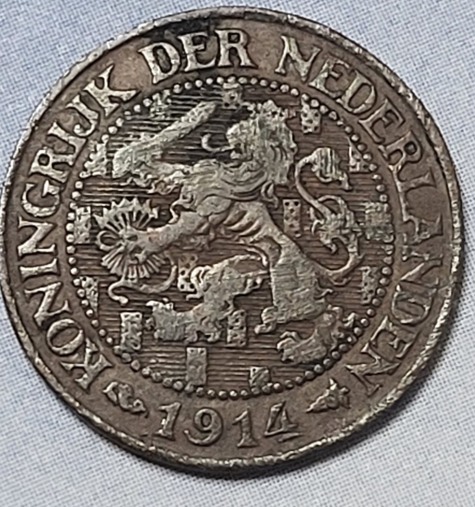 1914 Netherlands Cent Free Shipping