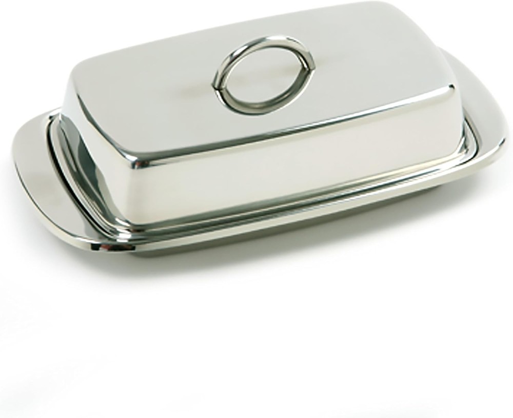 Polished Silver Double Covered Butter Dish – The Ultimate Kitchen Elegance