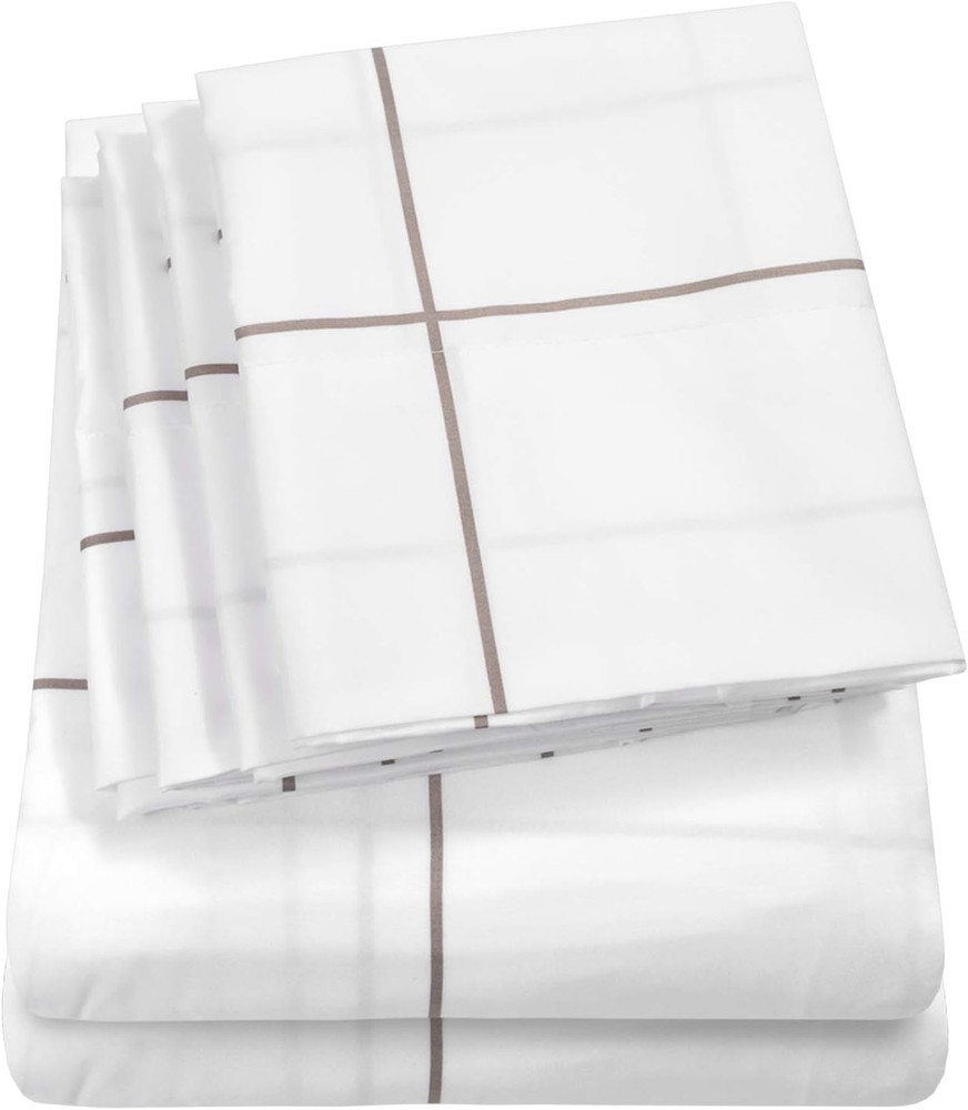 Full Size Bed Sheets - 6 Piece 1500 Supreme Collection Fine Brushed Microfiber D