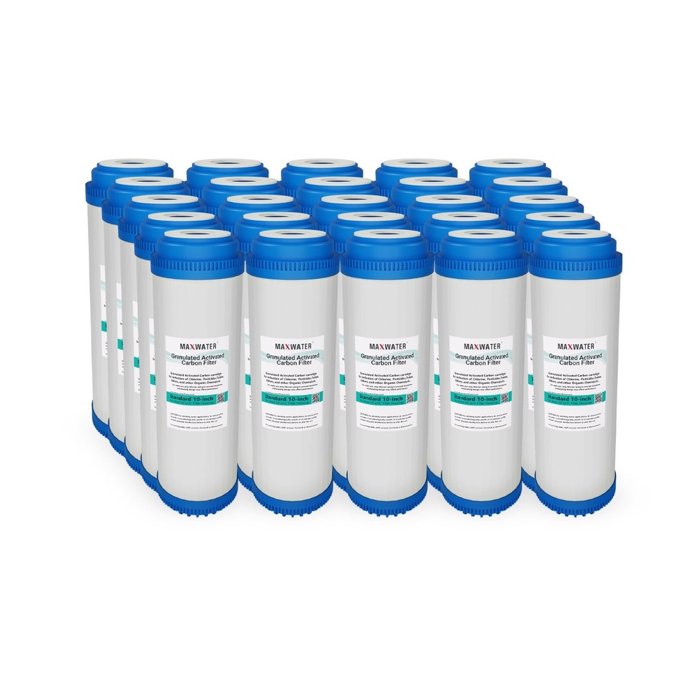 25 Pcs GAC Granular Activated Coconut Shell Carbon Reverse Osmosis Water Filter