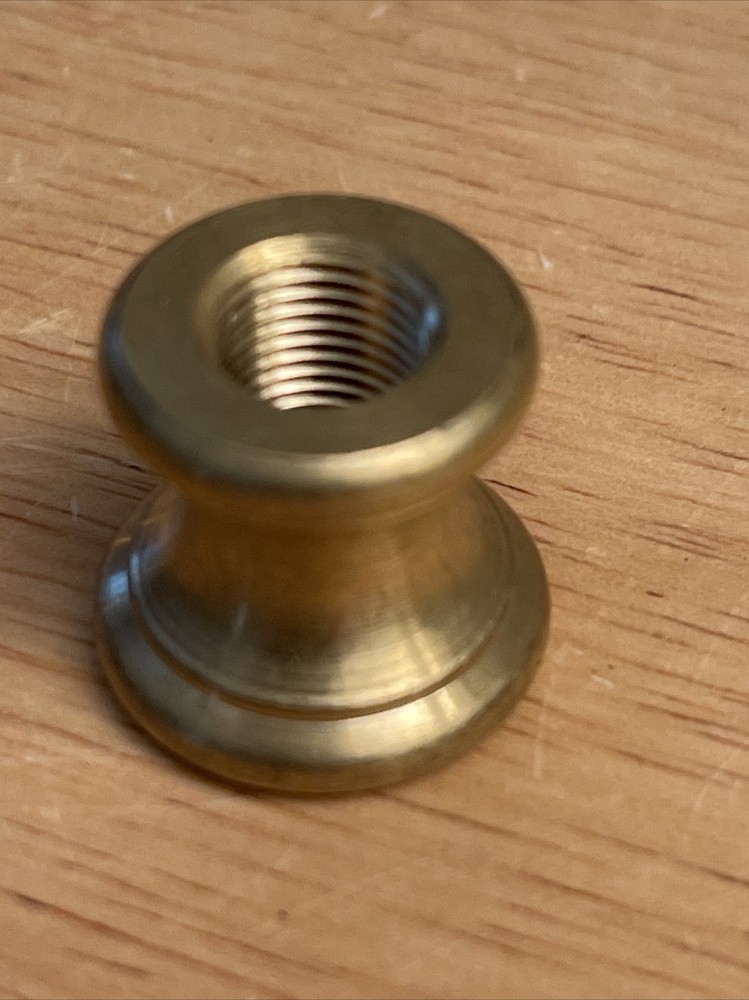 UNFINISHED Solid Brass 3/4” Tall X 1/8 IPS Threaded Turned Necks