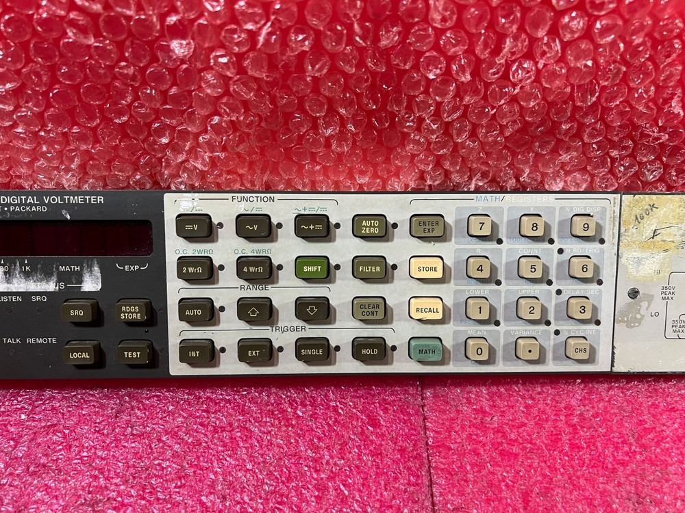 HP Agilent Keysight 3456A Digital Voltmeter ''Panel only''