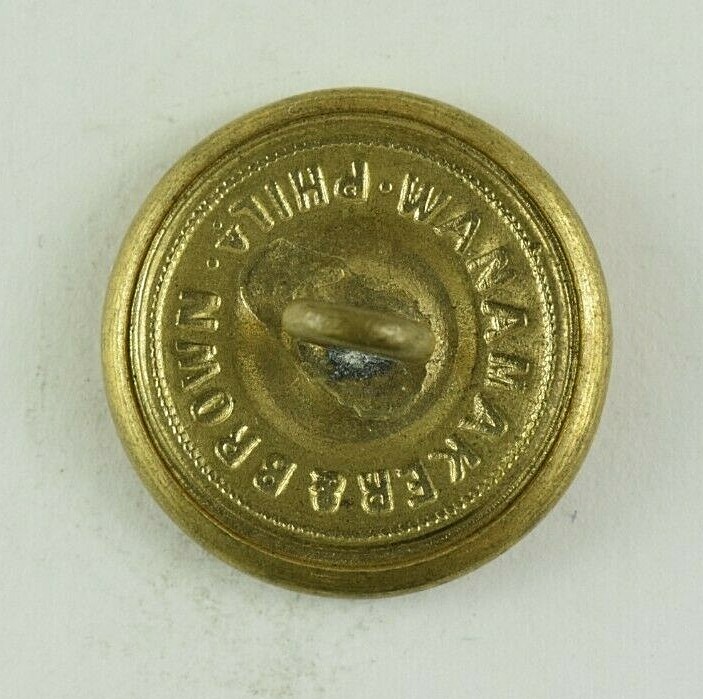 Vintage Letter C Seal Crest Button Original E8BT
