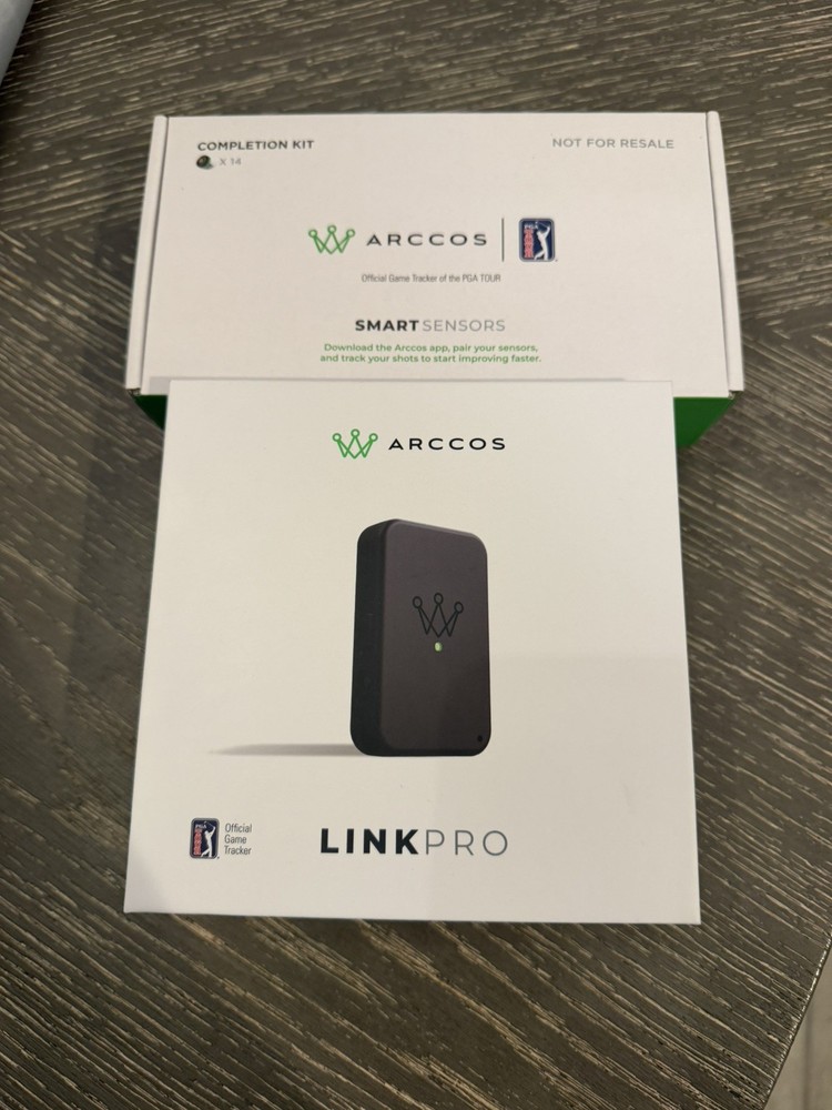 NEW Arccos Link Pro GPS Golf Shot Tracker + Full Smart Sensor Set