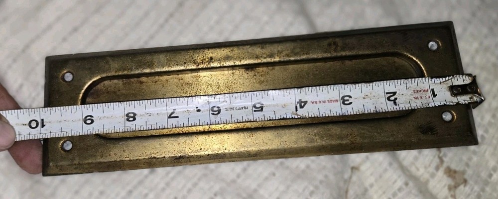 Architectural Mailboxes Brass Steel Mail Slot Accessory