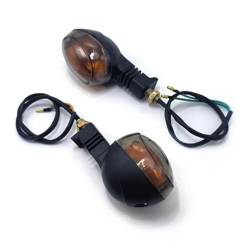 2Pcs Motorcycle Turn Signals Light Blinker Compatible With Buell Blast X1 Smoke