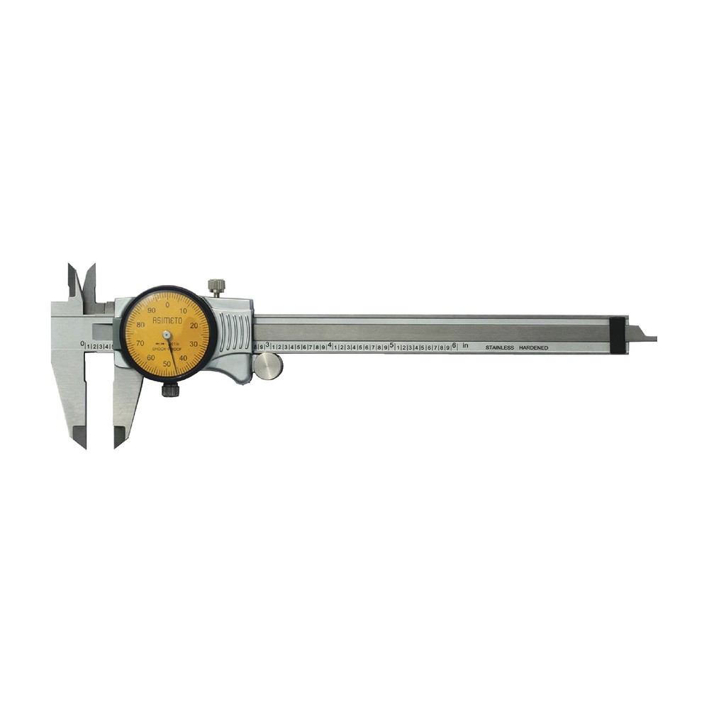 Asimeto 304-06-5 6" Calibrated Extra Smooth Dial Caliper