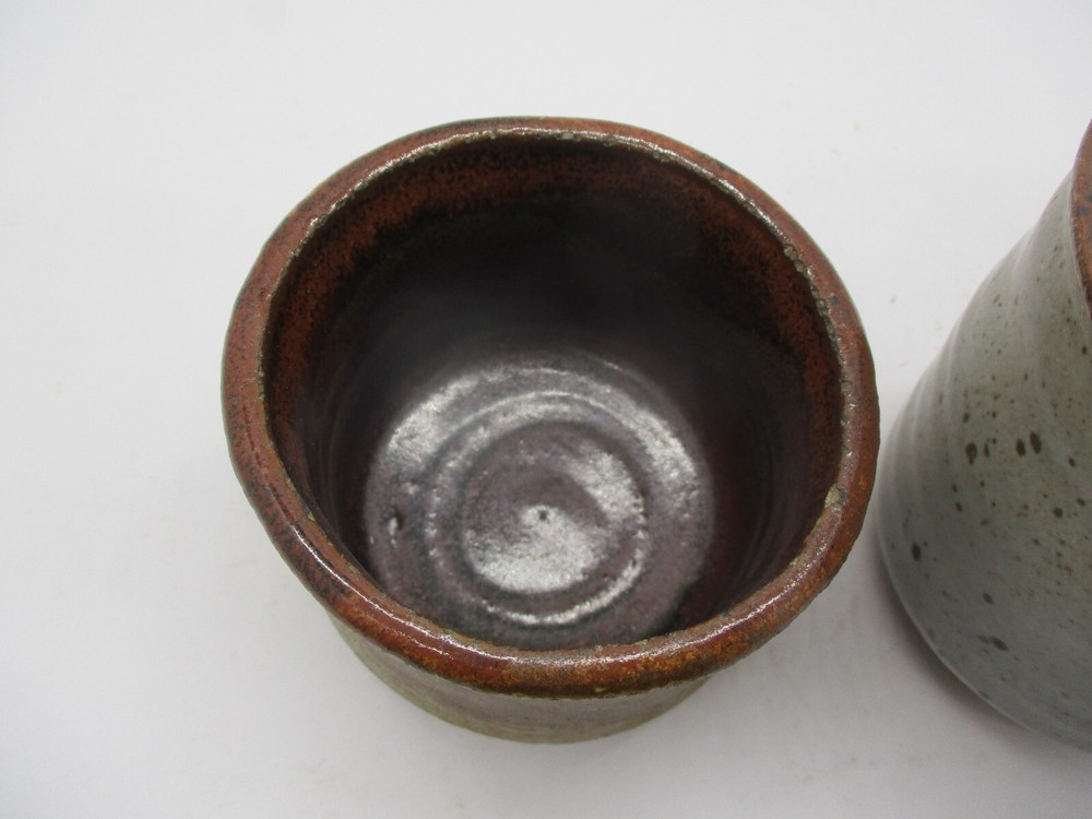 Two Handmade Studio Pottery Crocks Planters