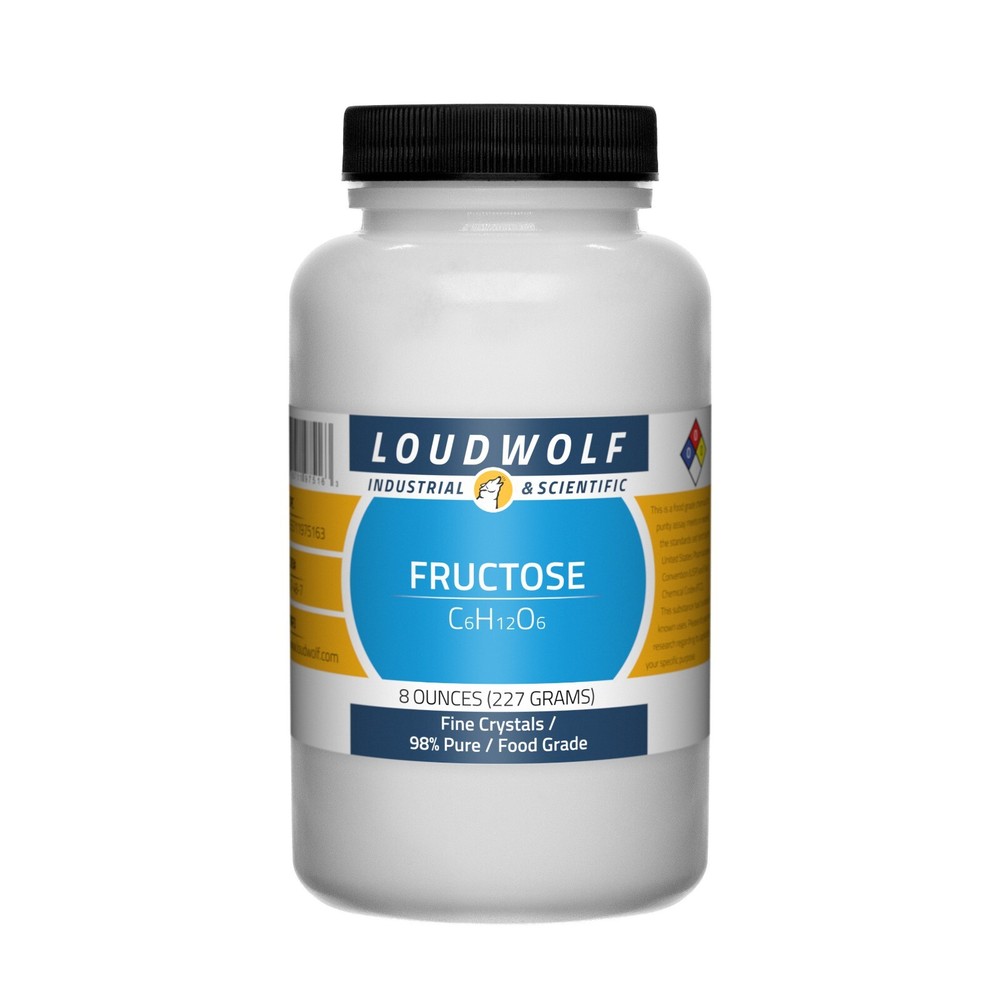 Fructose, 8oz, Food Grade, Sturdy Bottle, SHIPS SAME DAY