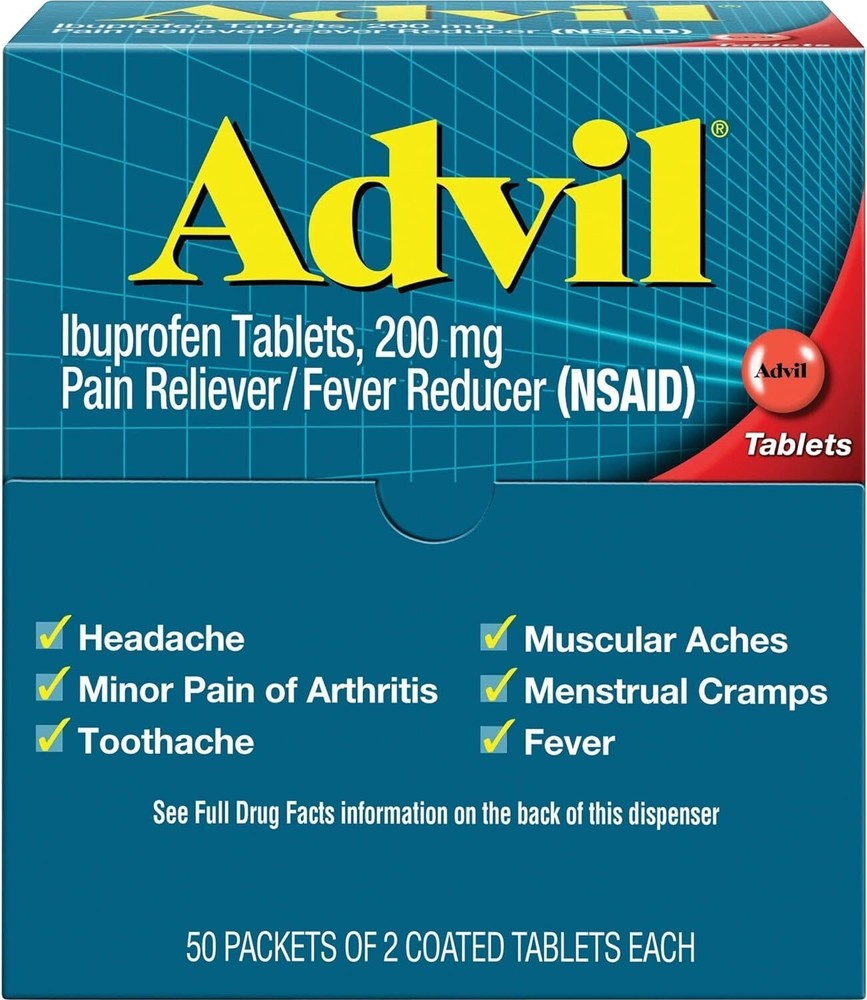 Advil Pain Reliever Single Dose Packets