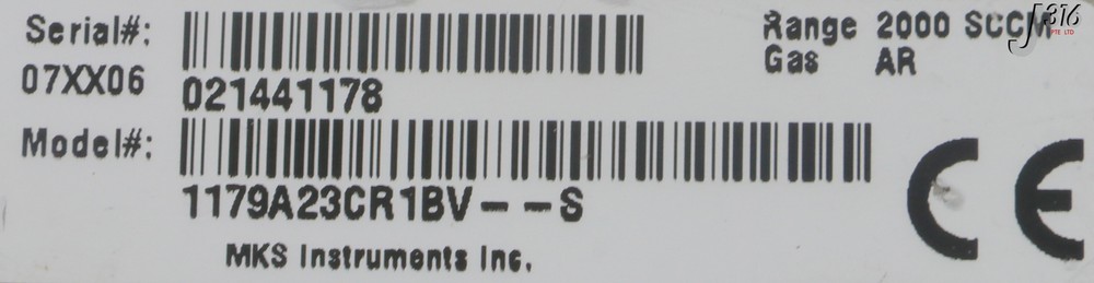 6666 MKS MFC, MASS-FLO CONTROLLER 1179A23CR1BV--S