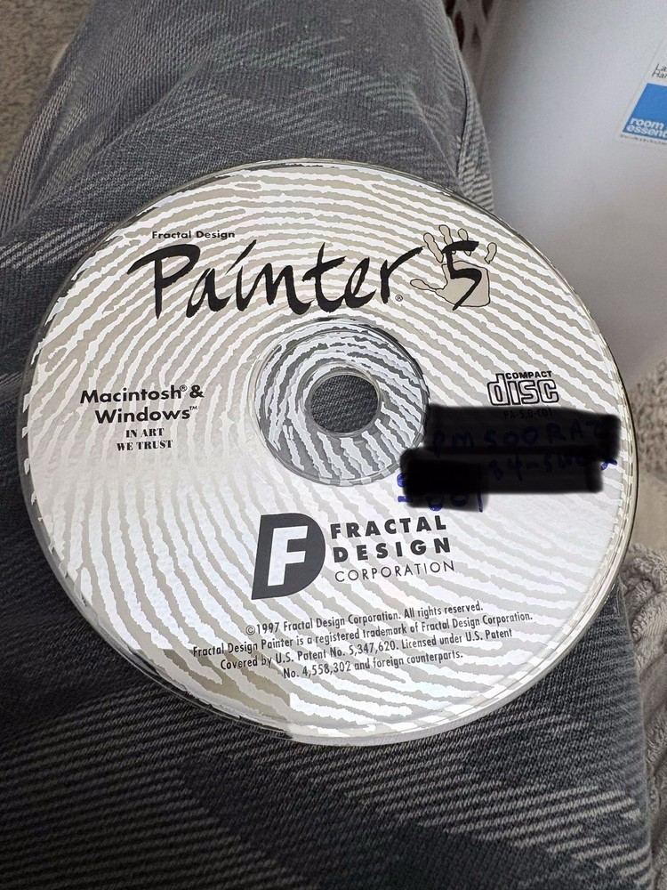 1997 Vintage Macintosh & Windows Software ~ Fractal Design Painter 5 ~ CD