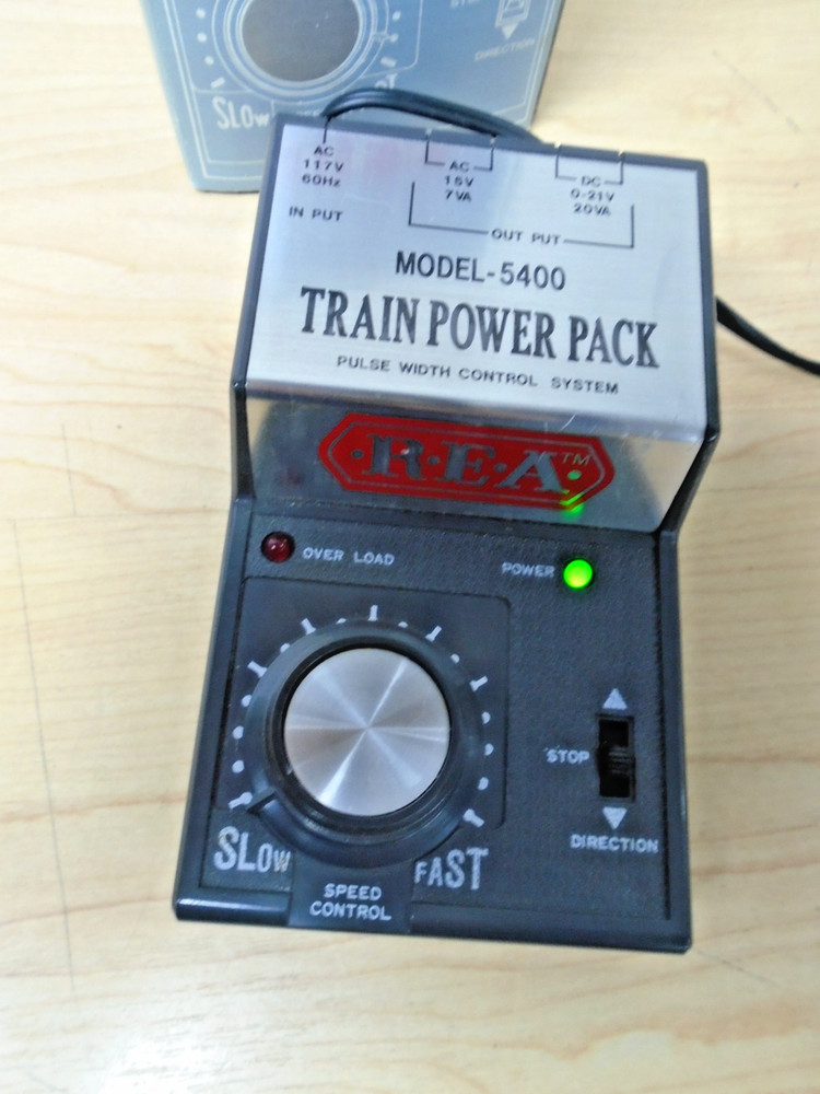 REA G Ga TRAIN DC Power Pack Model-5400 20VA Tested Good+Leads+Original box