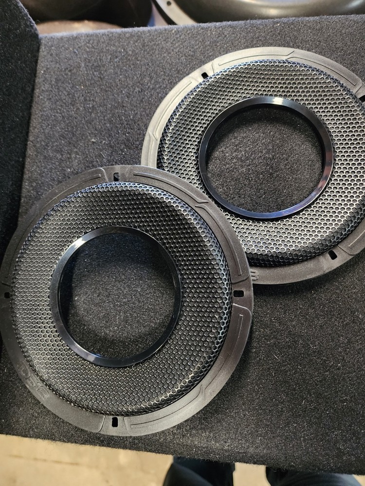 DS18 Car Speaker Grills Pair Black Protective Covers