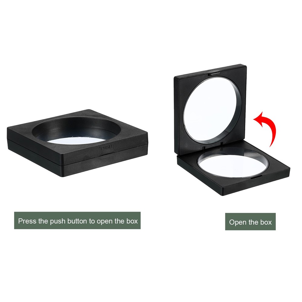 3Pcs 3D Floating Display Case, Coin Display Holder Case(White, 4.3x4.3″)