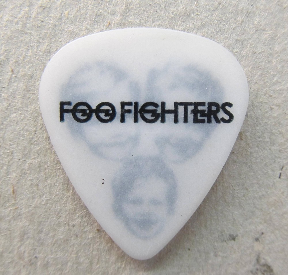 Chris Shiflett FOO FIGHTERS White Guitar Pick 2011-2012 Wasting Light Tour
