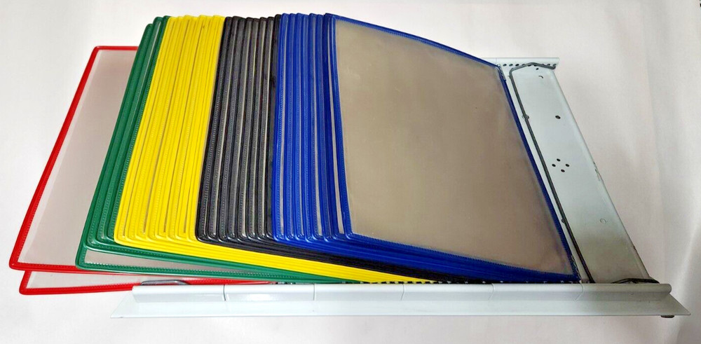 Tarifold Metal Desk Document Display Kit 30 Pockets with Stand