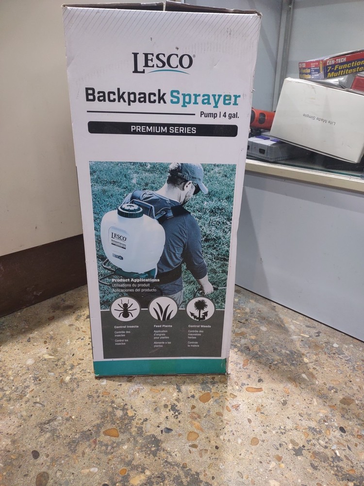 LESCO 4-Gallon No-Leak Backpack Sprayer with Piston Pump | 190344