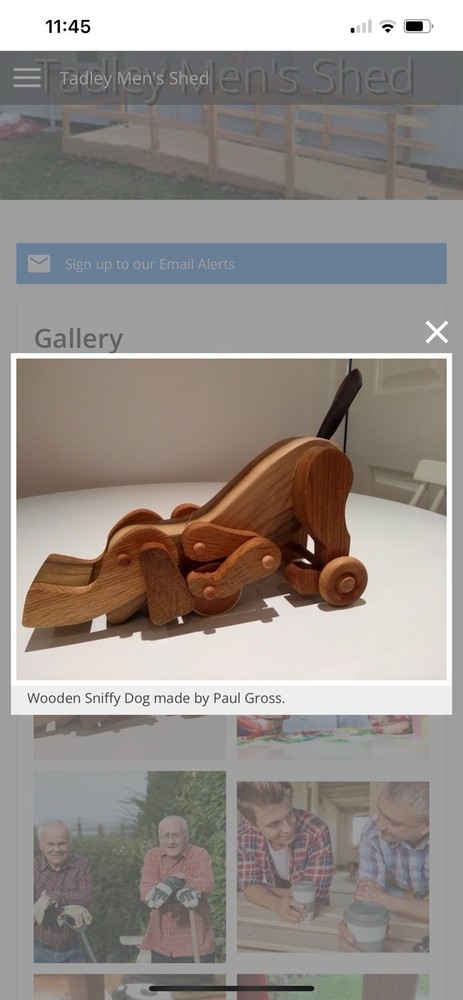 handcrafted wooden dachshund pull toy