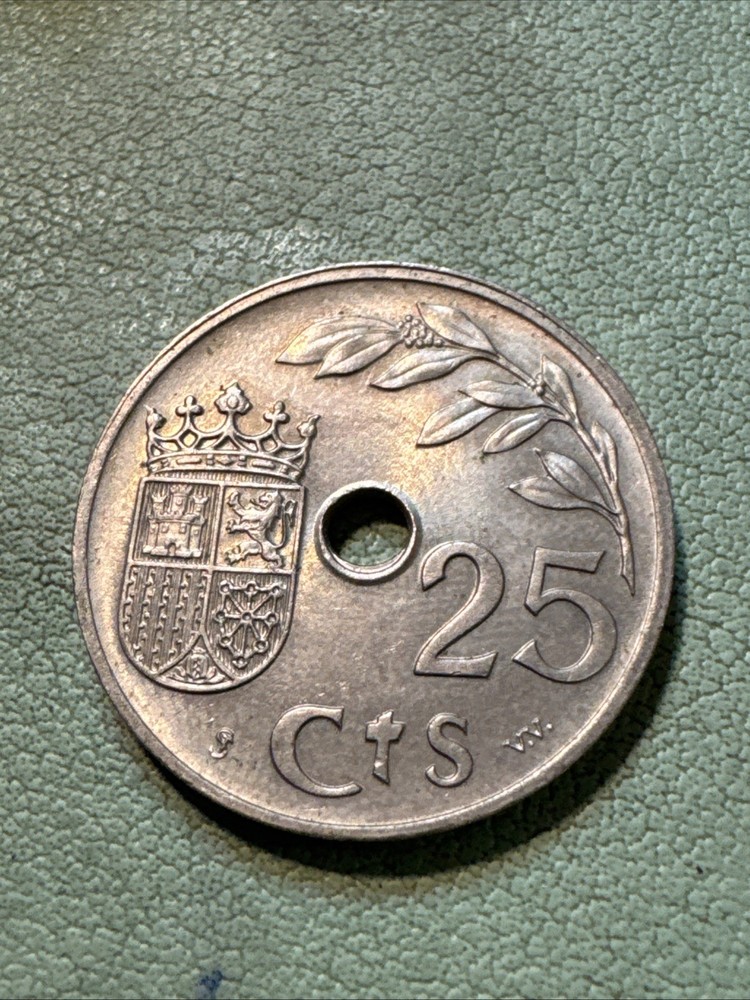 Spain 25 Centimos 1937 Copper-Nickel KM#753