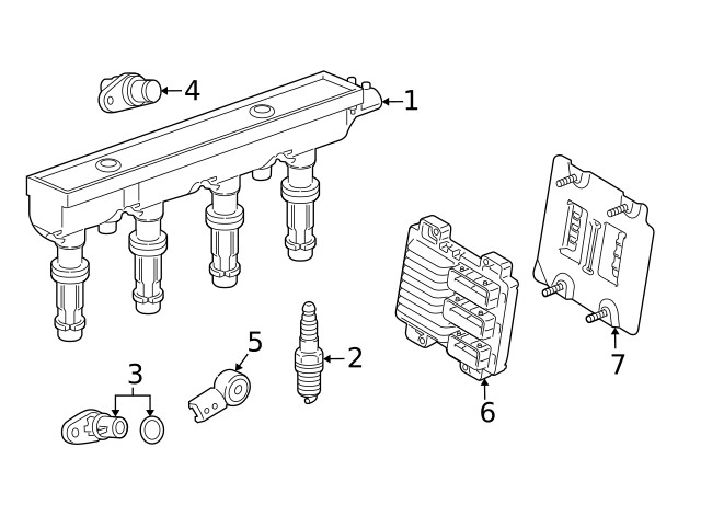 Genuine GM Engine Control Module Bracket 95212250