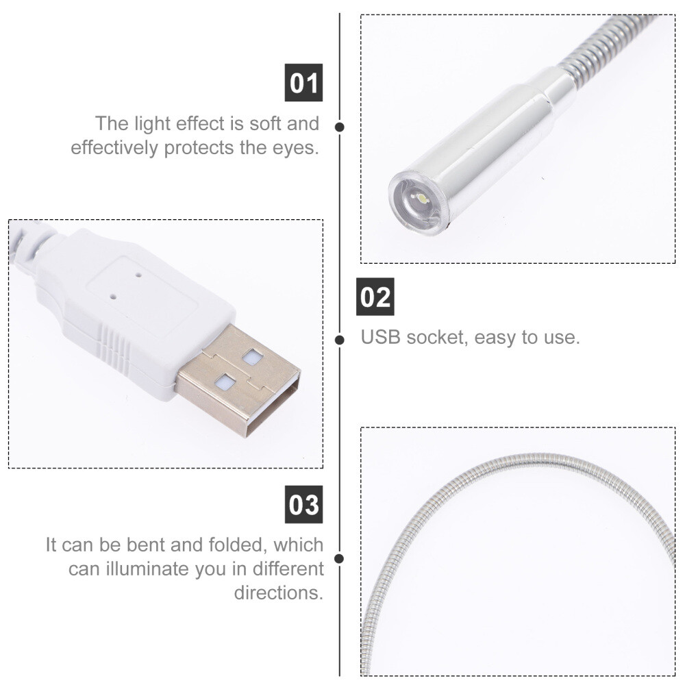 4pcs USB keyboard lamp Flexible Led Work Light Computer Light Accessories