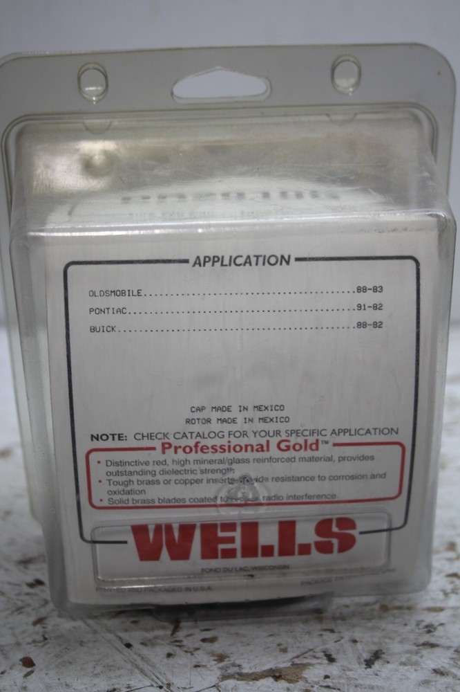 WELLS Gold Distributor Cap and Rotor Kit DR2010G
