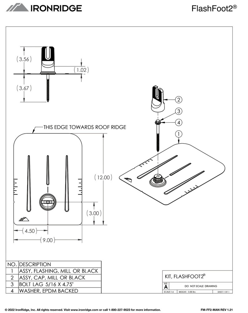 IronRidge FF2-01-M2 or FF2-01-B2 FlashFoot2