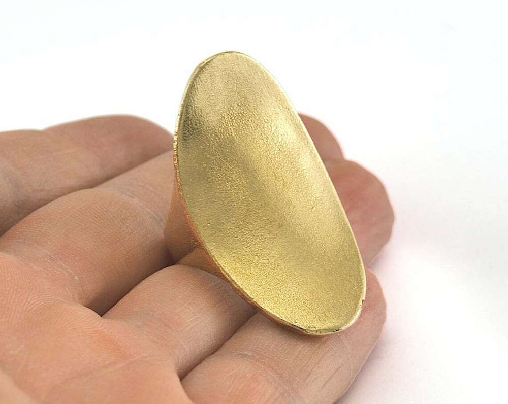 Adjustable Ring Raw Brass (18mm 8US inner size - Adjustable ) 3071