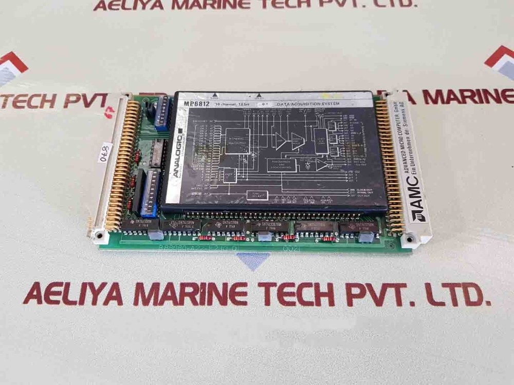 Amc c61451-a89-c11-3 Module With Analogic Data Acquisition System Mp6812