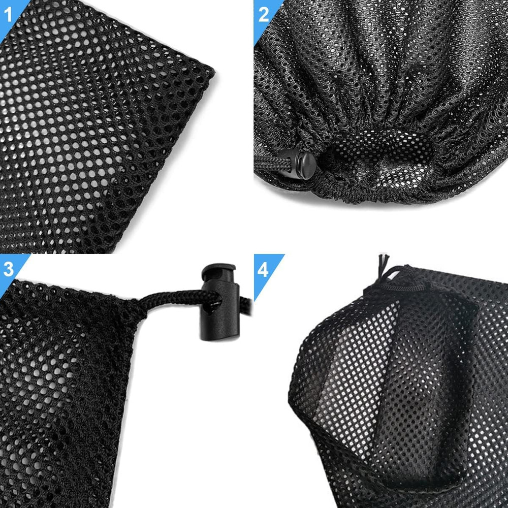 1Pcs Pump Barrier Bag, Black with Drawstring Pond Pump Filter Bag for Pond Biofi