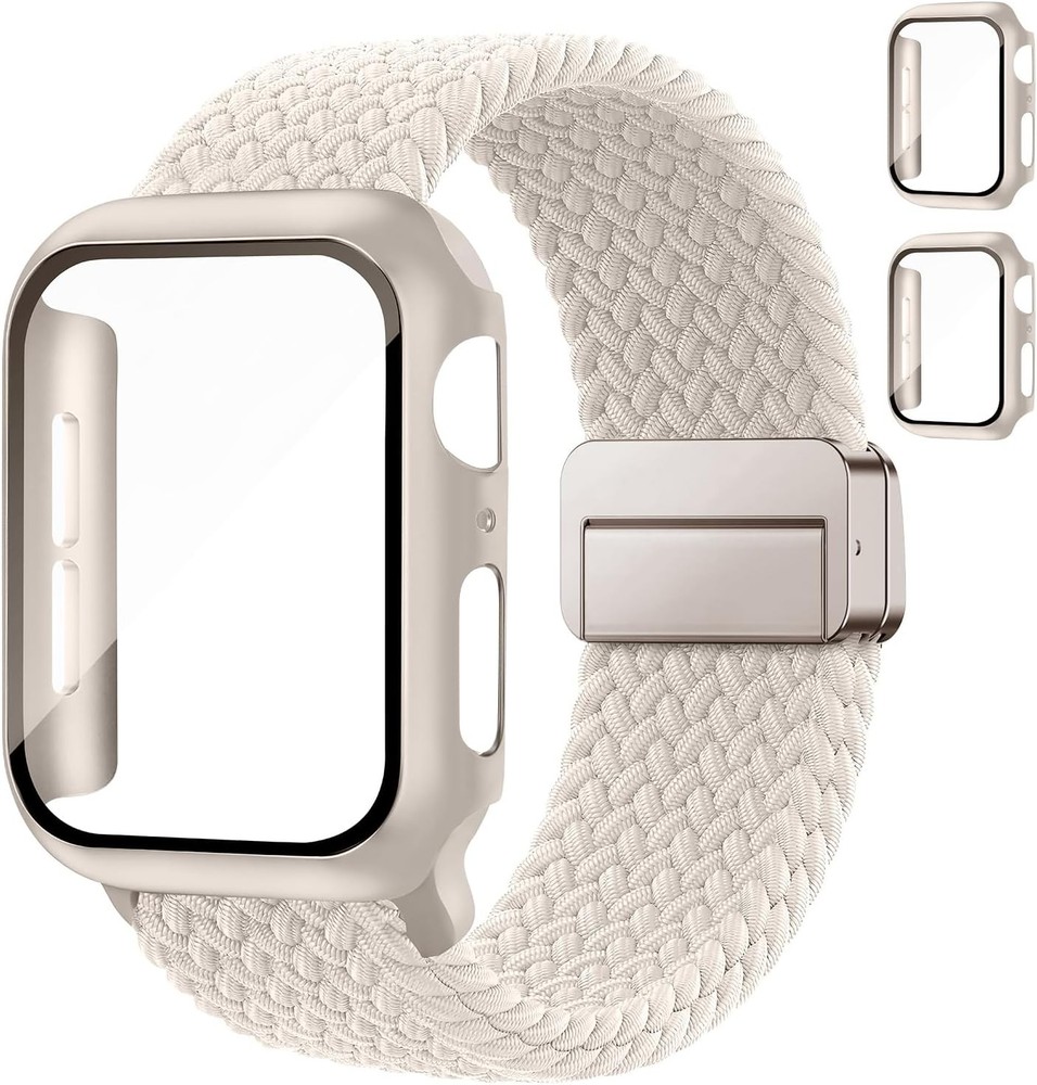 Magnetic Nylon Strap Compatible with Apple Watch Series 7 41mm