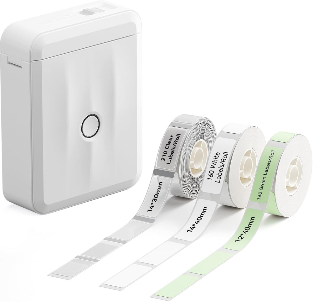 Label Maker Machine Bluetooth Label Printer for School Home Office Organization,