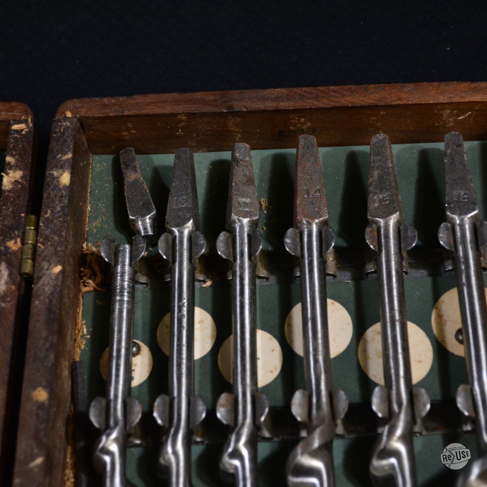 Vintage Irwin Auger Bit Set Original Wood Box - Plus Millers Falls Drill Bits