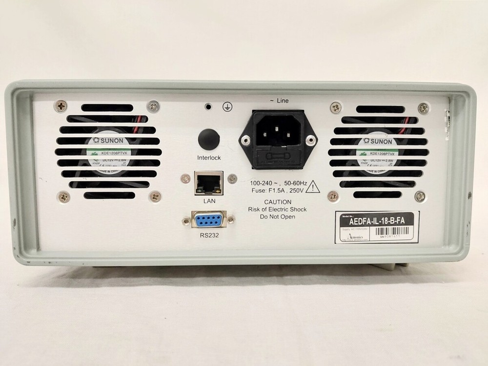 Amonics AEDFA-IL-18-B-FA EDFA Optical Amplifier WORKING