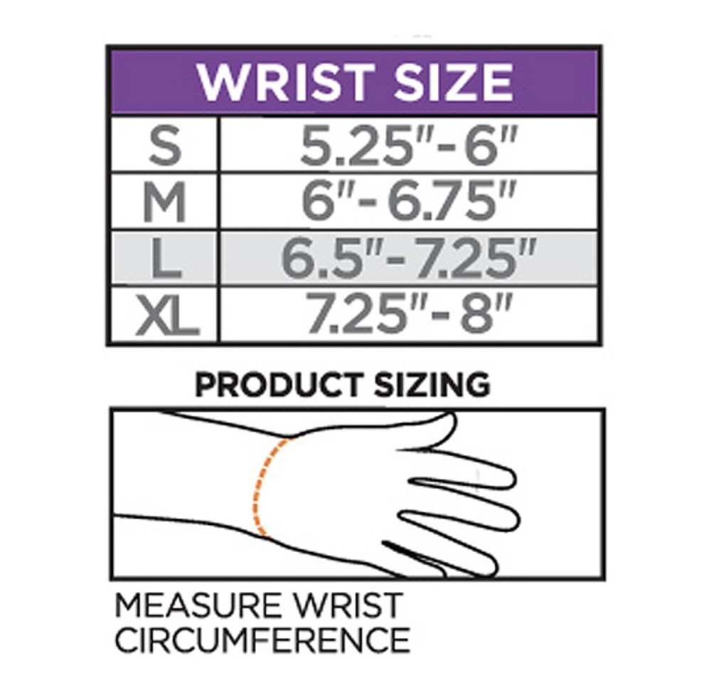 Shock Doctor 822 Wrist Sleeve Wrap Support Size M Left