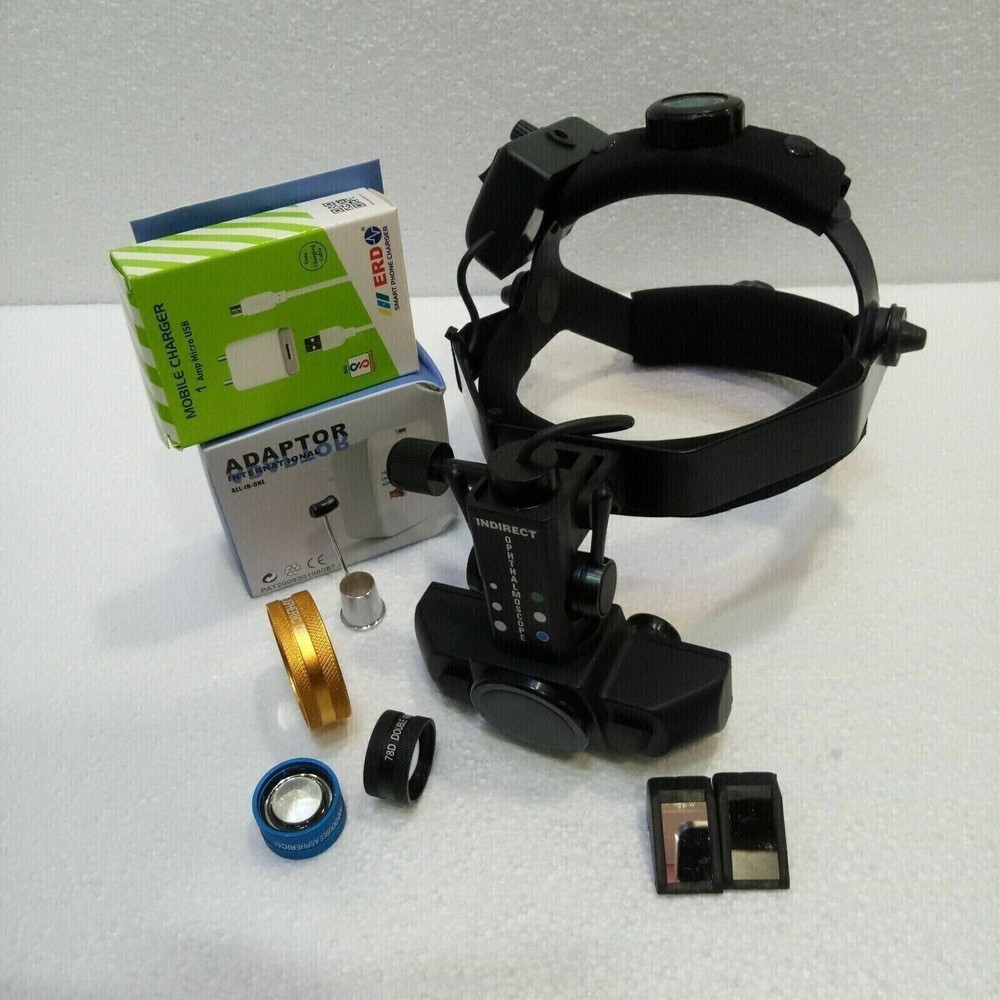 Indirect Ophthalmoscope With 20D 90D 78D Combo Lens Pack Accessories