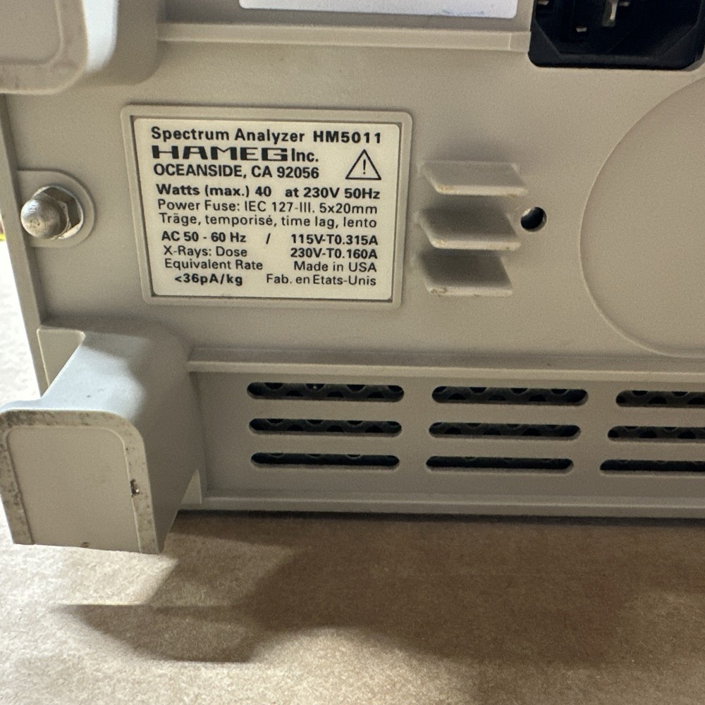 HAMEG HM5011, 1000mhz Spectrum Analyzer-YB