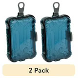 2 Pack Small Watertight Dry Box Polycarbonate Blue