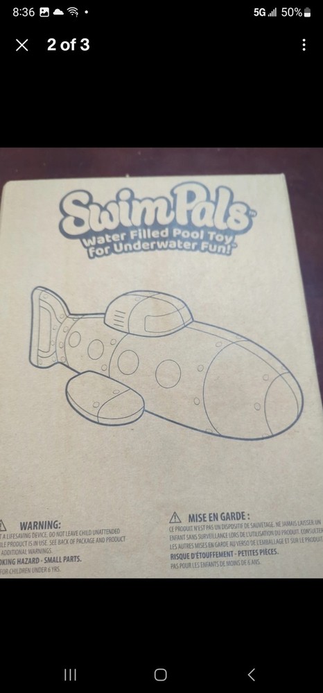 SwimPals Water Filled Pool Toy Submarine