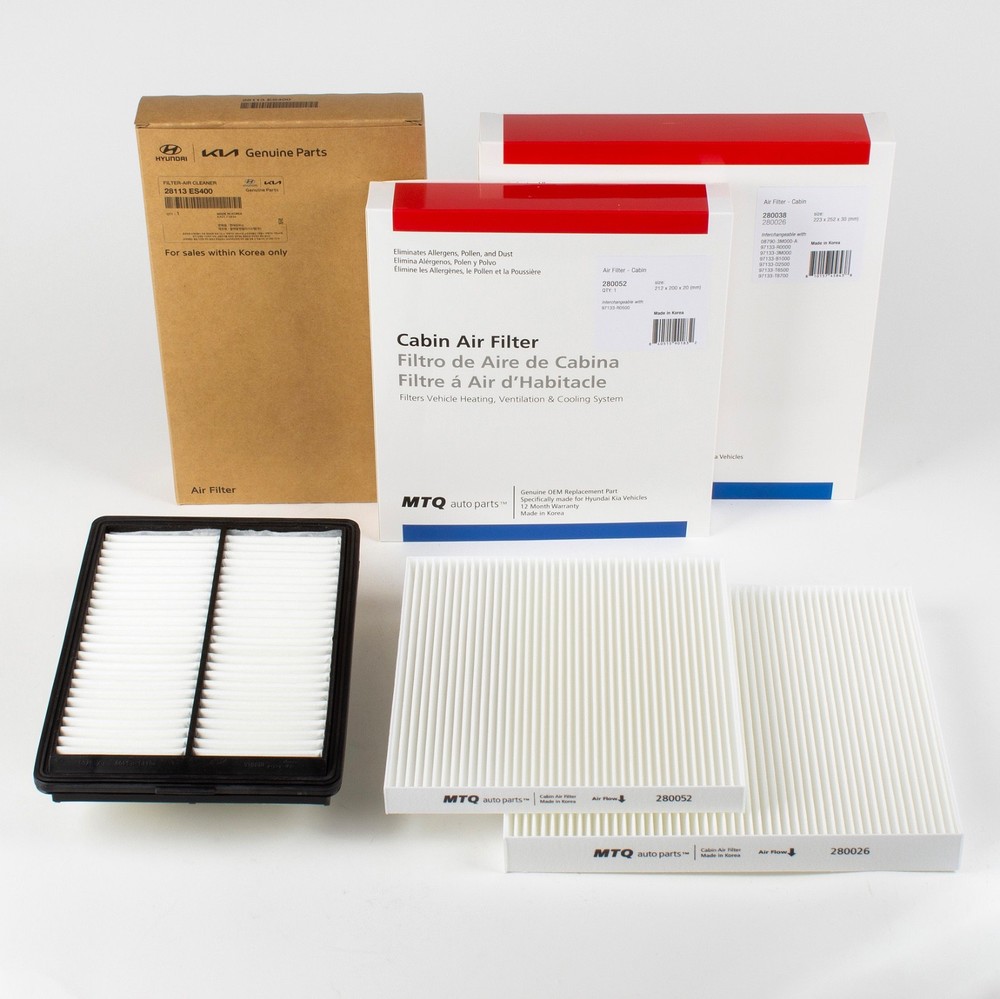 Engine & Cabin Air Filter (Front & Rear) Combo for 2025-2026 Carnival Hybrid