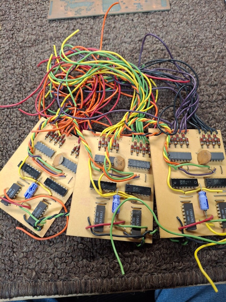 Vintage BCD-TO-7 Segment Display Boards, see description