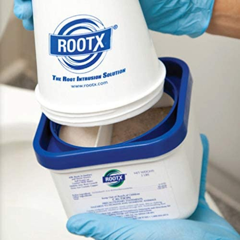 - 2LB. JAR with Funnel/Applicator Foaming Root Control for Sewer Lines An